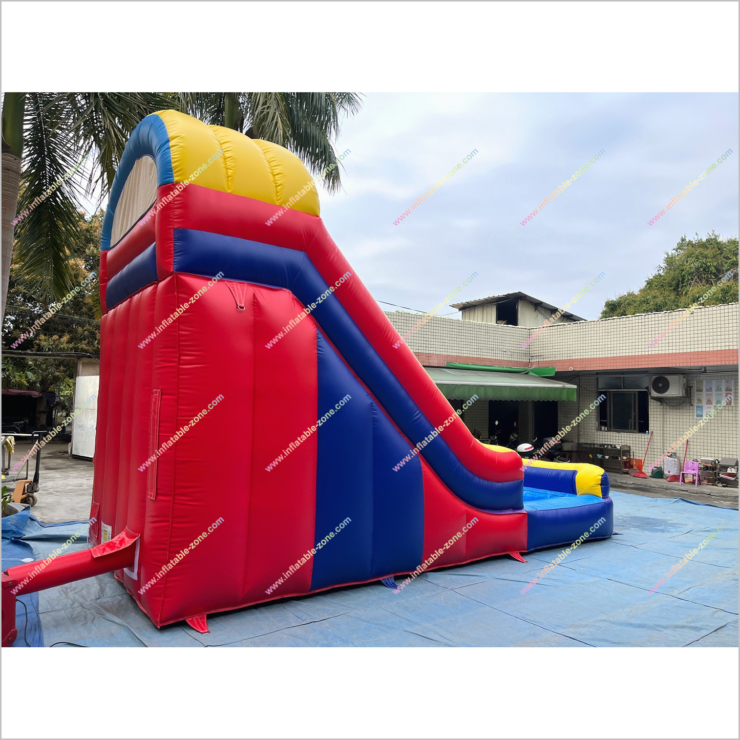 Classic Style Waterslide Inflatable Rental Outdoor Garden Play Equipment Inflatable Pool With Water Slide - Inflatable-Zone