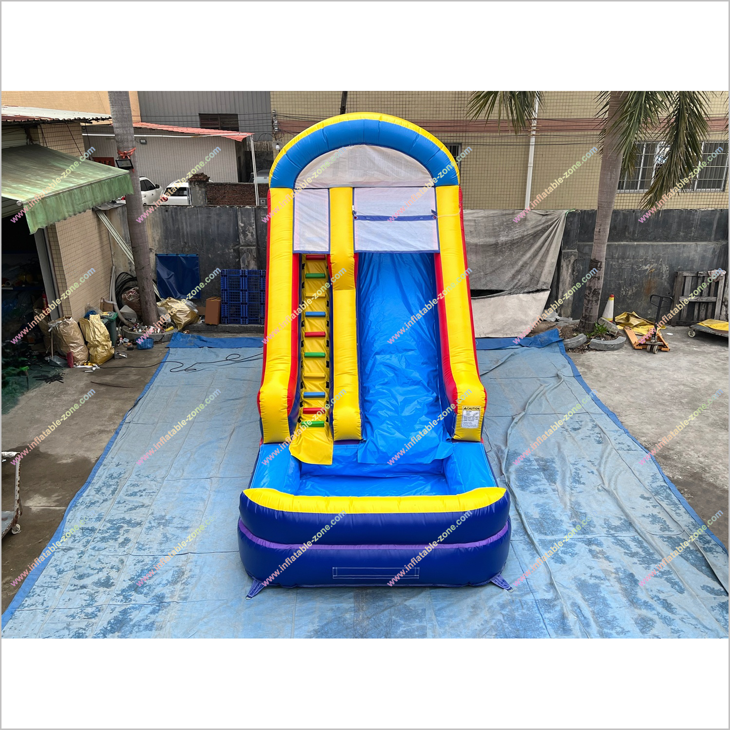 Classic Style Waterslide Inflatable Rental Outdoor Garden Play Equipment Inflatable Pool With Water Slide - Inflatable-Zone