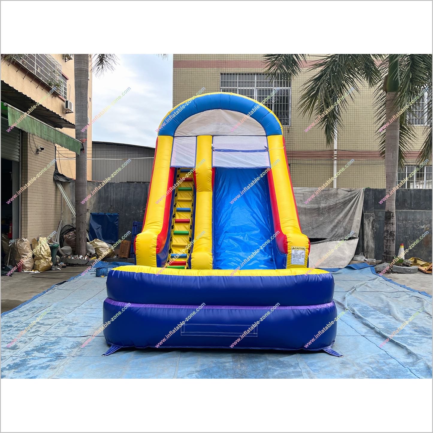Classic Style Waterslide Inflatable Rental Outdoor Garden Play Equipment Inflatable Pool With Water Slide - Inflatable-Zone