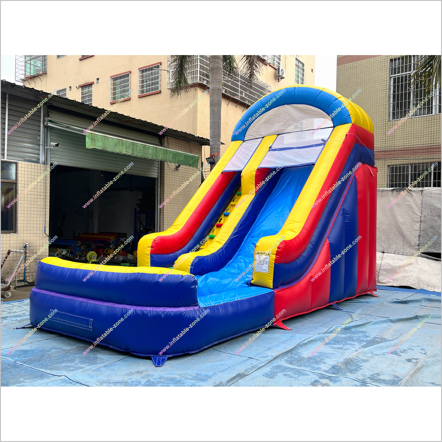 Classic Style Waterslide Inflatable Rental Outdoor Garden Play Equipment Inflatable Pool With Water Slide - Inflatable-Zone