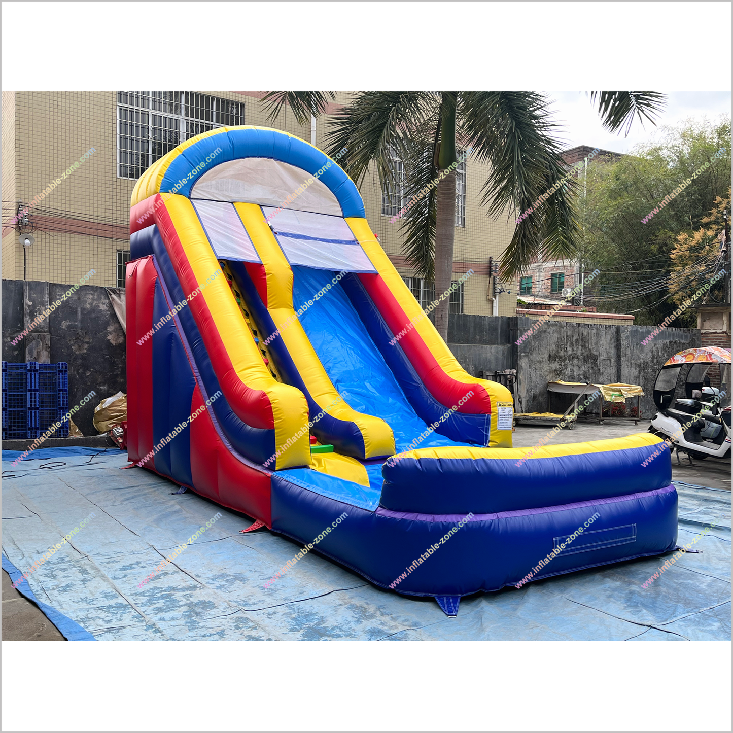 Classic Style Waterslide Inflatable Rental Outdoor Garden Play Equipment Inflatable Pool With Water Slide - Inflatable-Zone