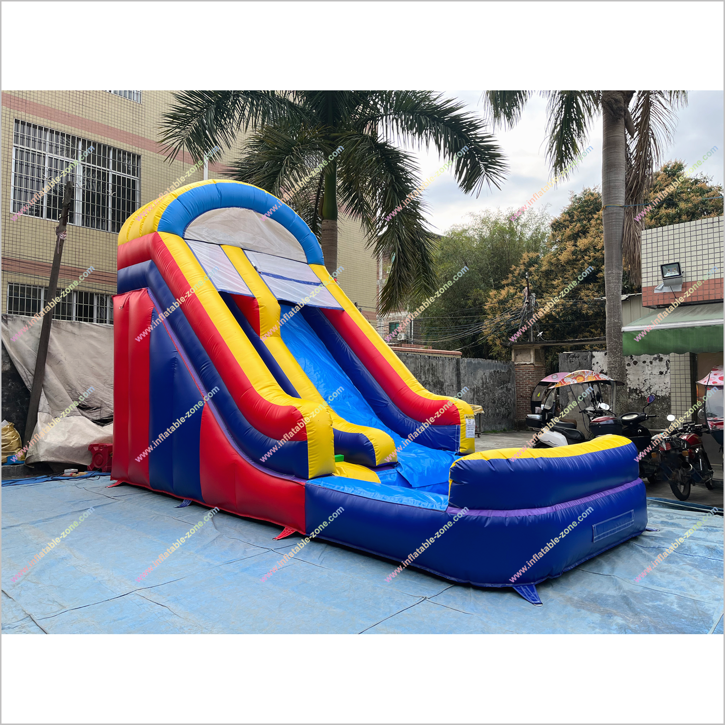 Classic Style Waterslide Inflatable Rental Outdoor Garden Play Equipment Inflatable Pool With Water Slide - Inflatable-Zone