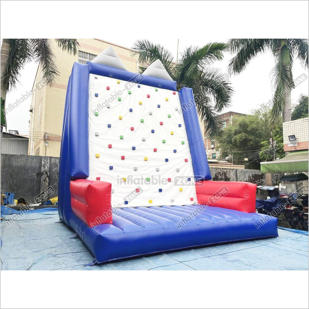 Large Inflatable Sport Climb Wall Mattress Outdoor Playground Equipment Toys Kids Inflatable Rock Climbing Game - Inflatable-Zone