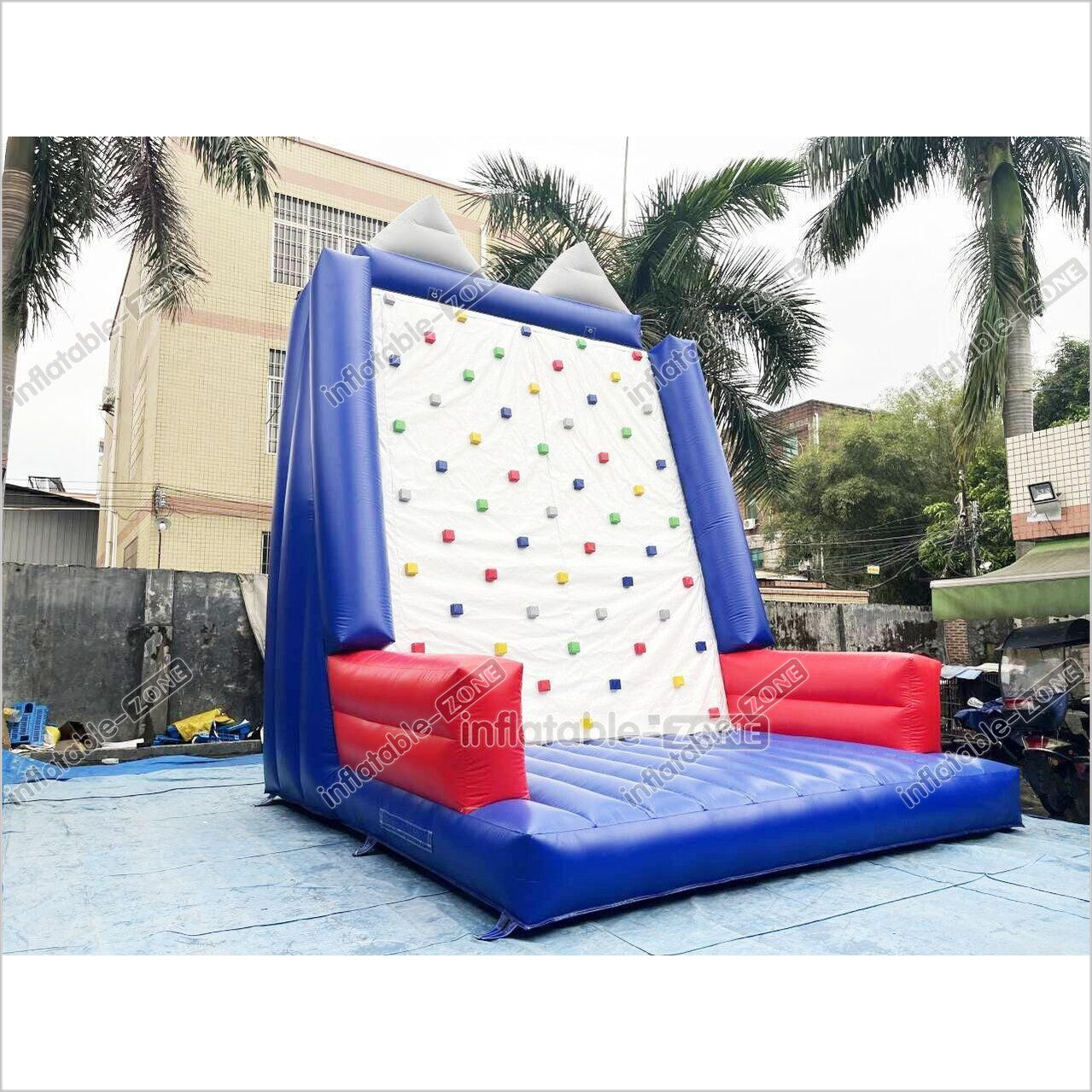Large Inflatable Sport Climb Wall Mattress Outdoor Playground Equipment Toys Kids Inflatable Rock Climbing Game - Inflatable-Zone