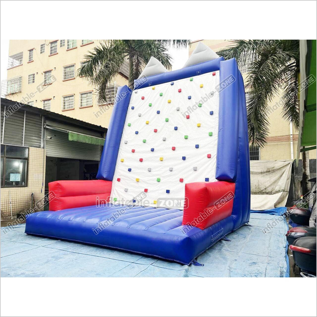 Large Inflatable Sport Climb Wall Mattress Outdoor Playground Equipment Toys Kids Inflatable Rock Climbing Game - Inflatable-Zone