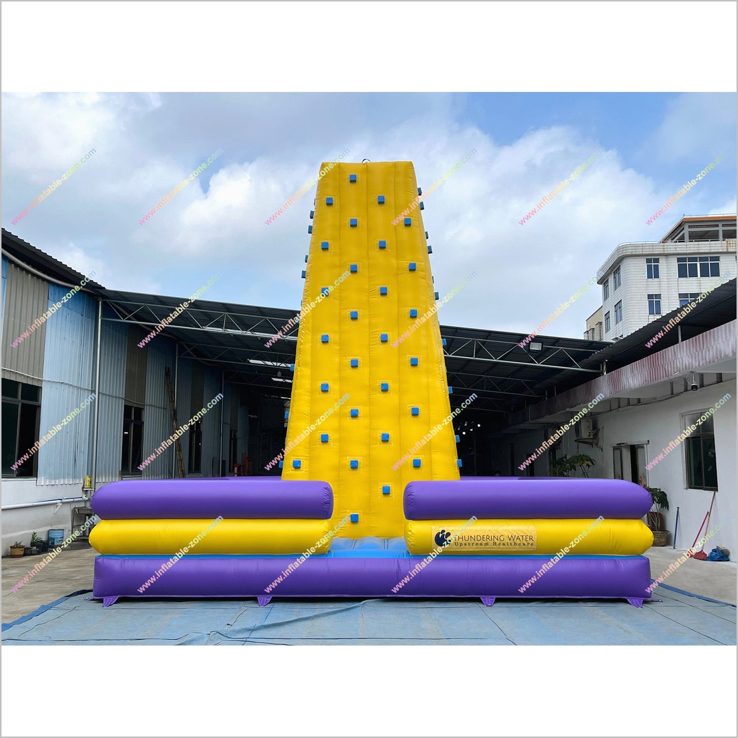 Great Amusement Park Inflatable Rock Climbing Tower Outdoor Sport Blow Up Rock Wall Inflatable Climbing Mountain Game