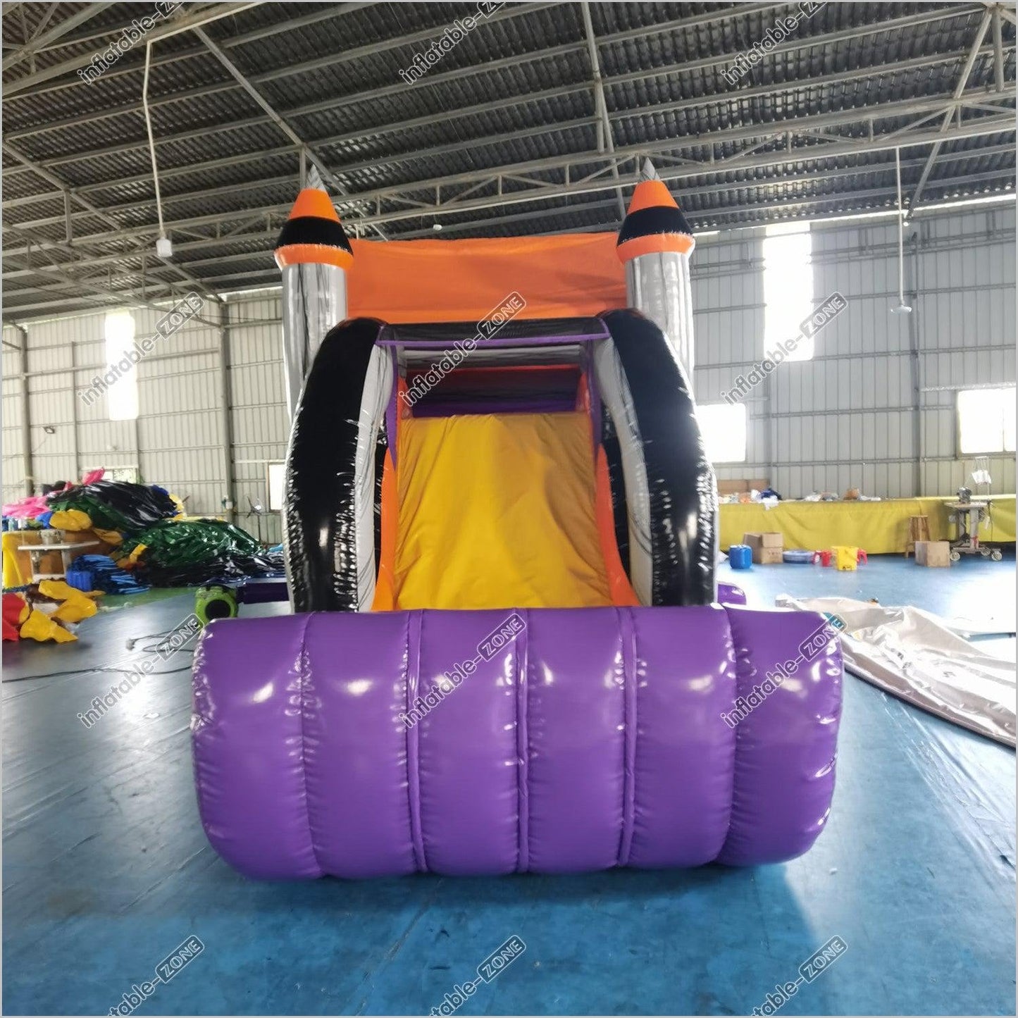 Inflatable Slide And Bounce House Combo For Sale Spooky Halloween Inflatable Bouncy Castle With Slide Hire - Inflatable-Zone