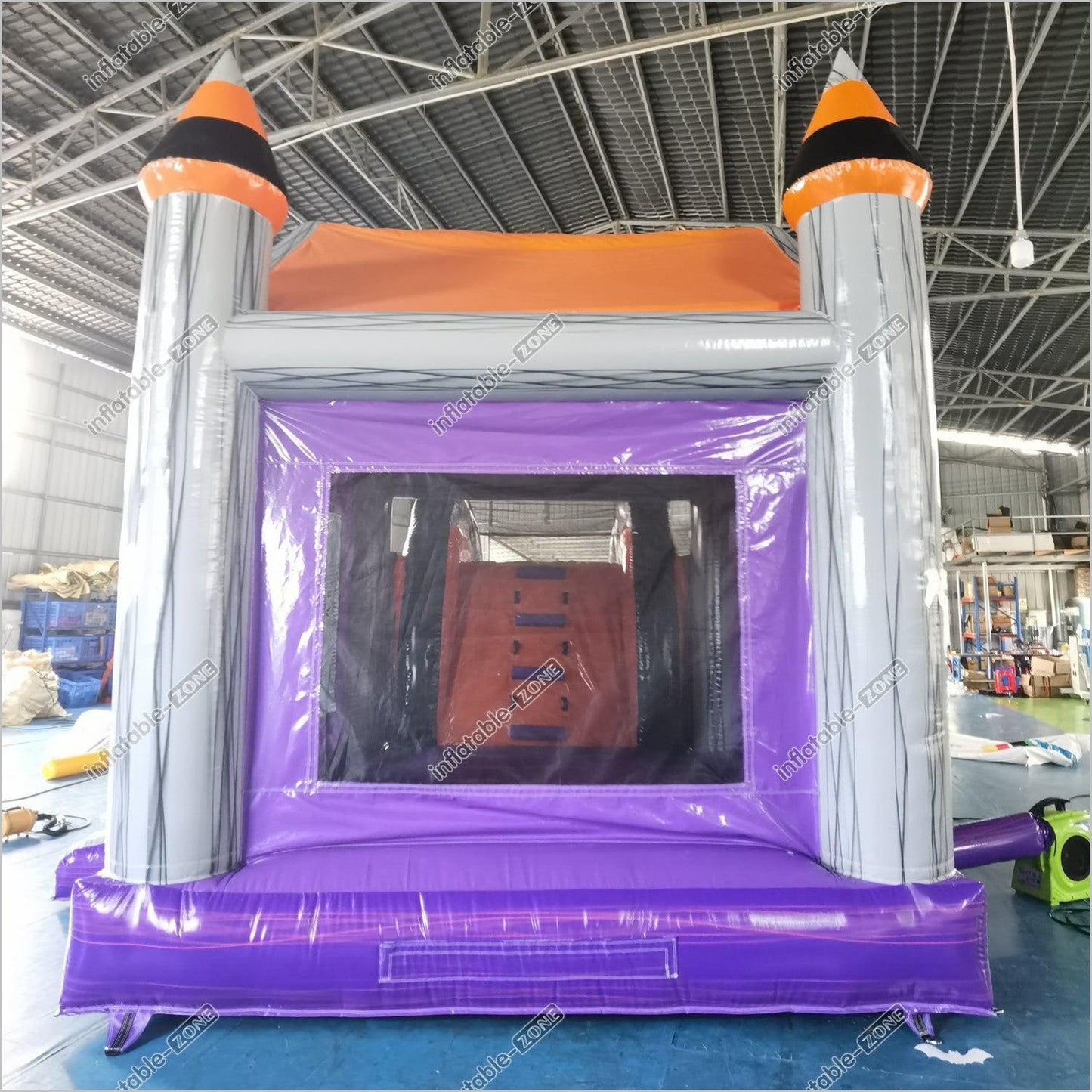 Inflatable Slide And Bounce House Combo For Sale Spooky Halloween Inflatable Bouncy Castle With Slide Hire - Inflatable-Zone