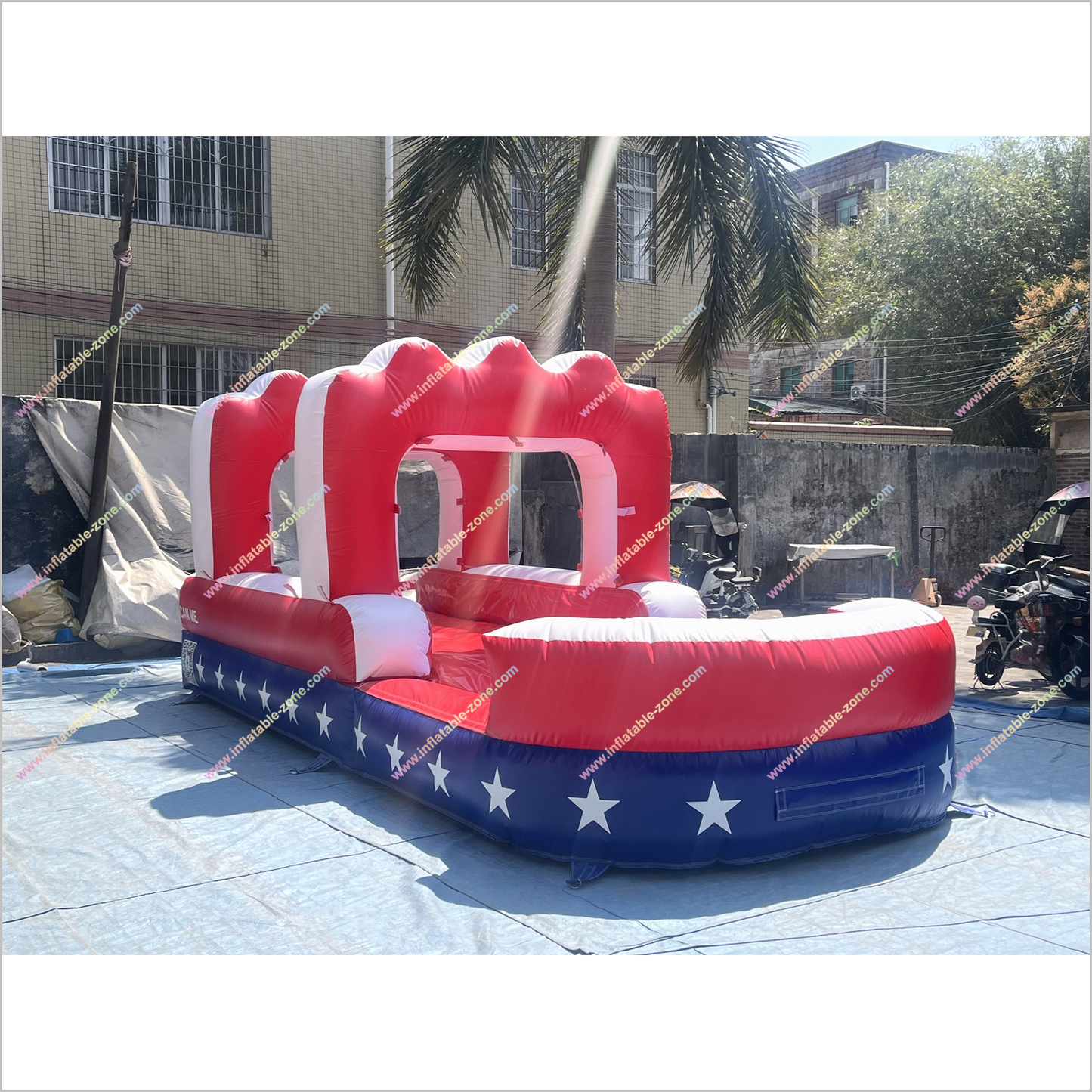 Inflatable Slip And Slide Rental Soft Outdoor Play Equipment Backyard Water Slide Pool Entertainment Activities - Inflatable-Zone