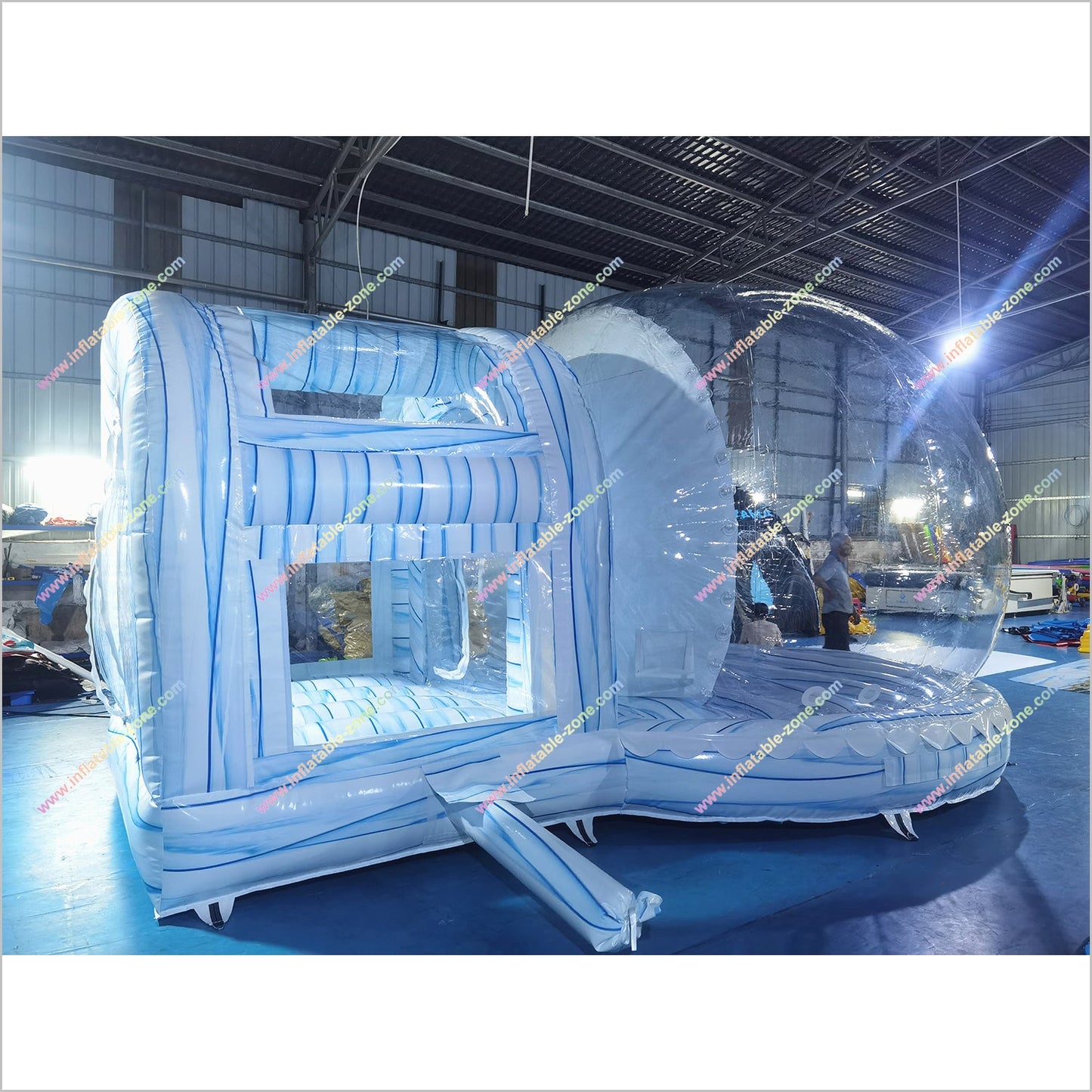 Inflatable Snow Globes Custom Backdrop Printing Inflatable Yard Snow Globe Photo Booth For Birthday Party - Inflatable-Zone