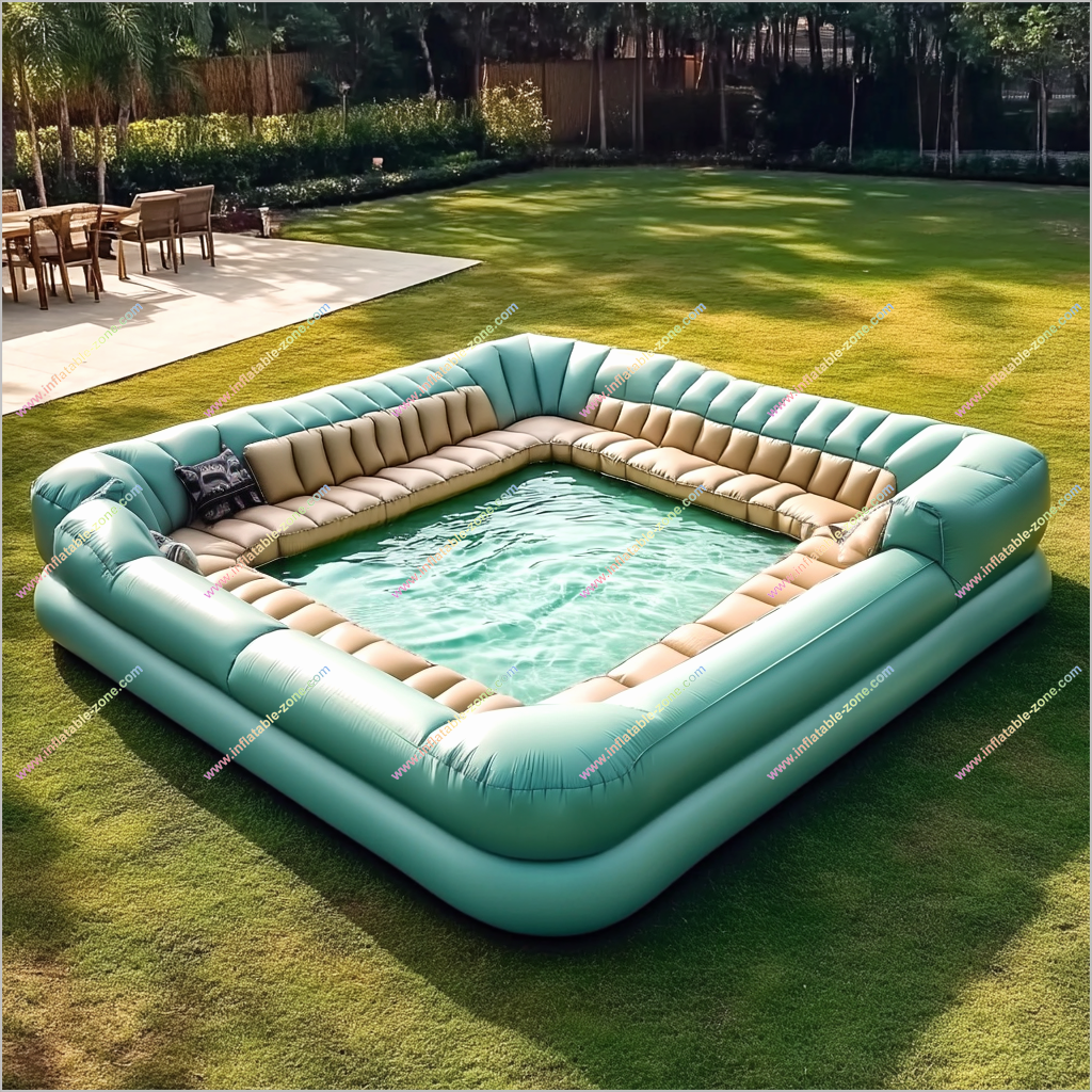 Backyard Parties Inflatable Sofa Pools Outdoor Relaxation Waterproof And Water Resistant Floating Pool Sofa