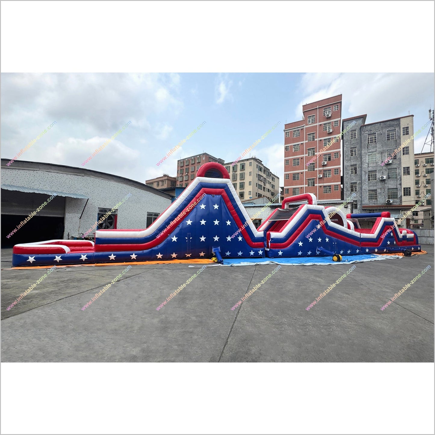 Obstacle Course Water Slide Rental Leisure Activities USA Inflatable Water Assault Course Playground Equipment For Adults - Inflatable-Zone