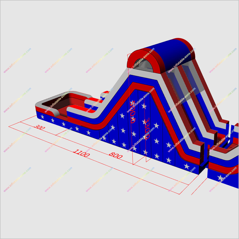 Mega Equipment Inflatable Water Obstacle Course Near Me Red White And Blue Inflatable Obstacle Course Swimming Pool