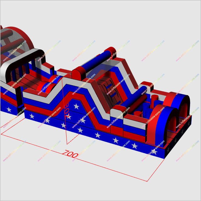 Mega Equipment Inflatable Water Obstacle Course Near Me Red White And Blue Inflatable Obstacle Course Swimming Pool