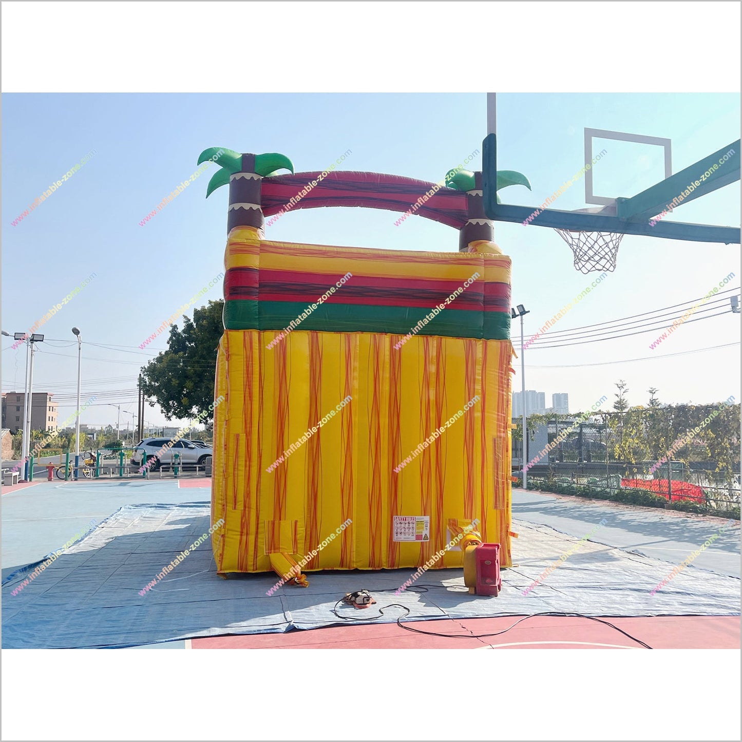 Tropical Breeze Inflatable Water Slide Rentals Near Me Commercial Play Ground Water Slide Into The Pool
