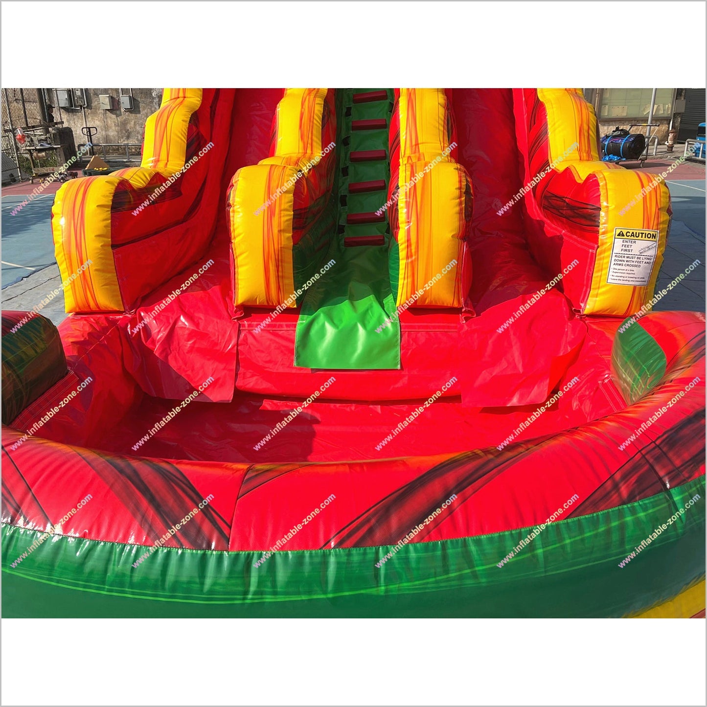 Tropical Breeze Inflatable Water Slide Rentals Near Me Commercial Play Ground Water Slide Into The Pool