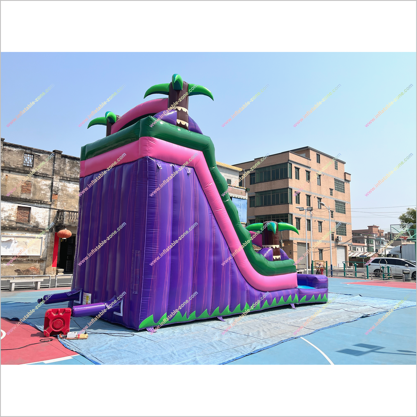 Outdoor Palm Trees Inflatable Water Slides Big Party Event Rentals Near Me Waterslides For Pool - Inflatable-Zone