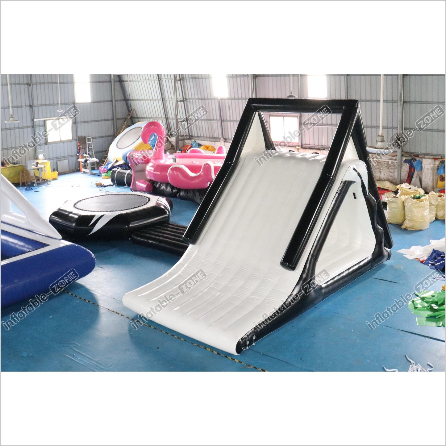 Commercial Giant Inflatable Water Toys Inflatable Floating Water Climbing Slide Combo Inflatable Water Trampoline - Inflatable-Zone