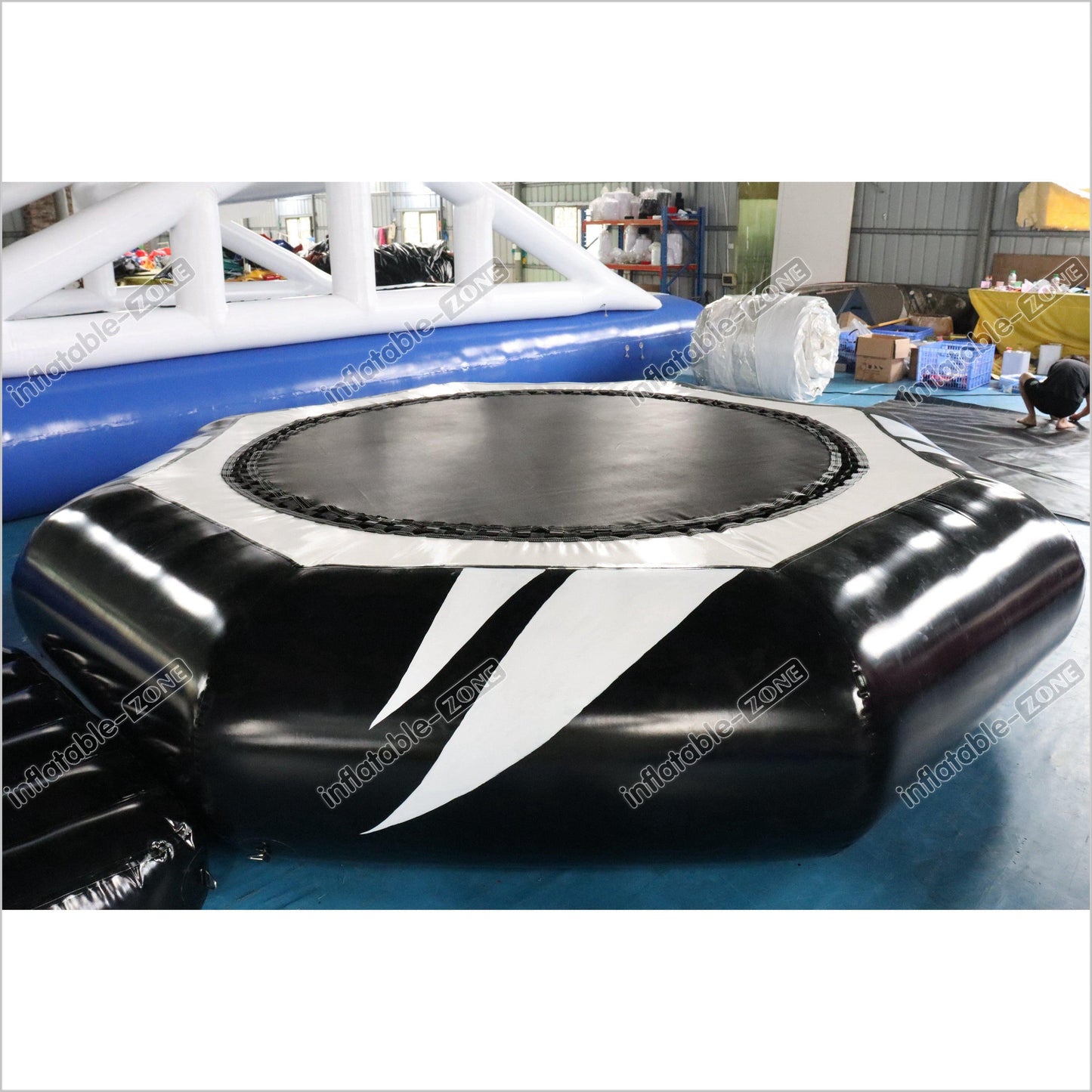 Commercial Giant Inflatable Water Toys Inflatable Floating Water Climbing Slide Combo Inflatable Water Trampoline - Inflatable-Zone