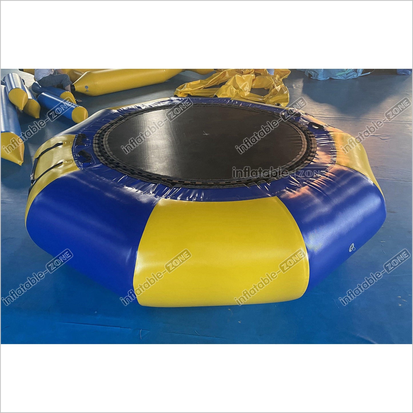 Inflatable Water Trampoline Inflatable Jumping Bed Floating Round Inflatable Water Jumper Bounce Equipment - Inflatable-Zone