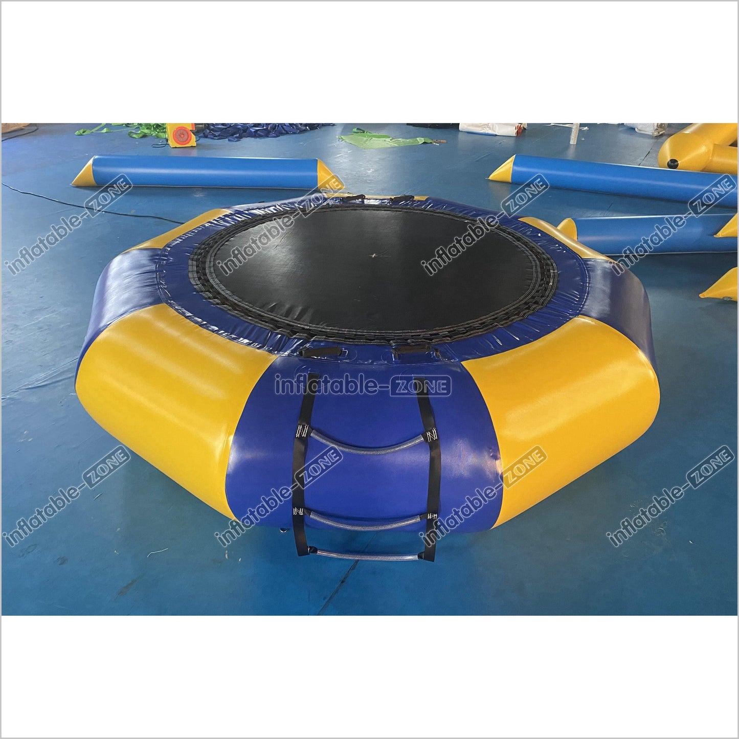 Inflatable Water Trampoline Inflatable Jumping Bed Floating Round Inflatable Water Jumper Bounce Equipment - Inflatable-Zone