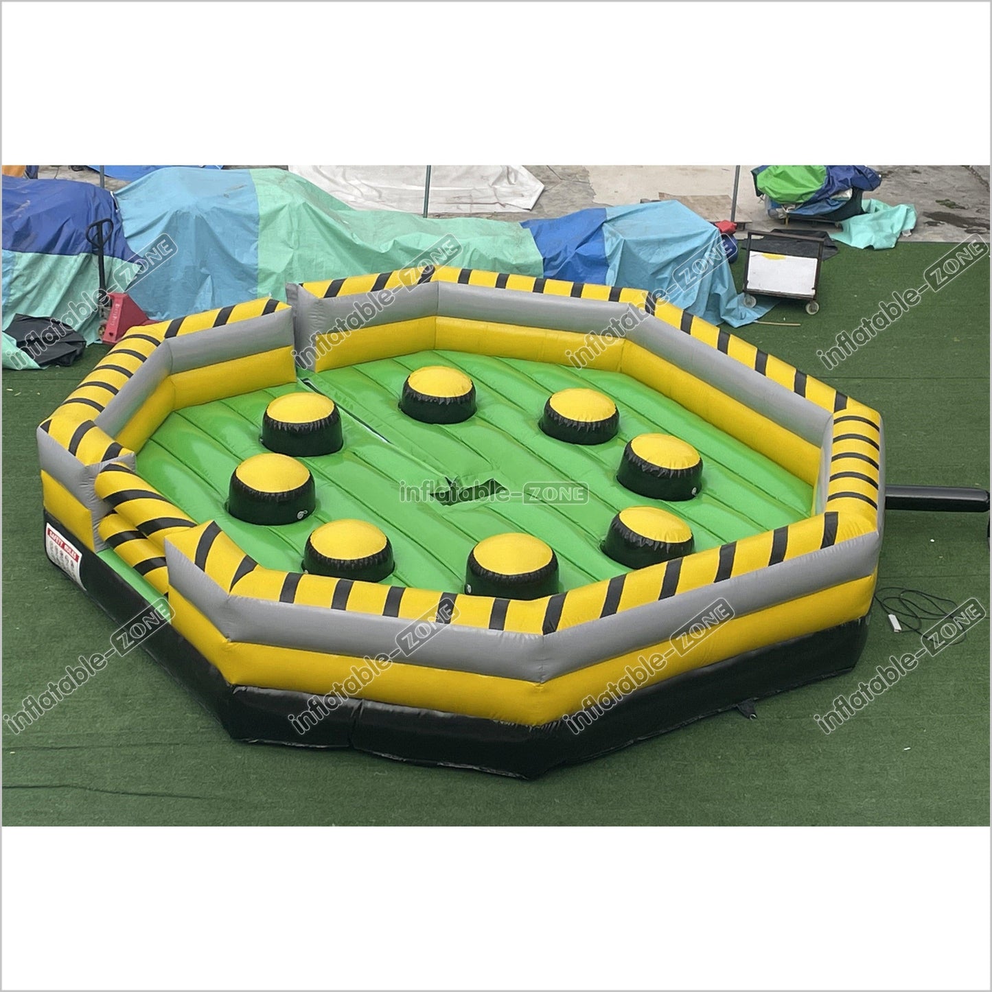 Outdoor Inflatable Meltdown Machine Inflatable Wipeout Eliminator Mechanical Rodeo Game With Inflatable Mattress - Inflatable-Zone