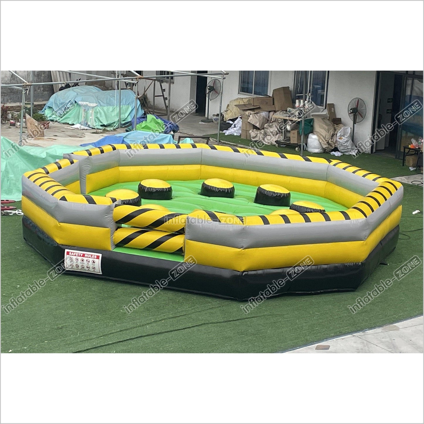 Outdoor Inflatable Meltdown Machine Inflatable Wipeout Eliminator Mechanical Rodeo Game With Inflatable Mattress - Inflatable-Zone