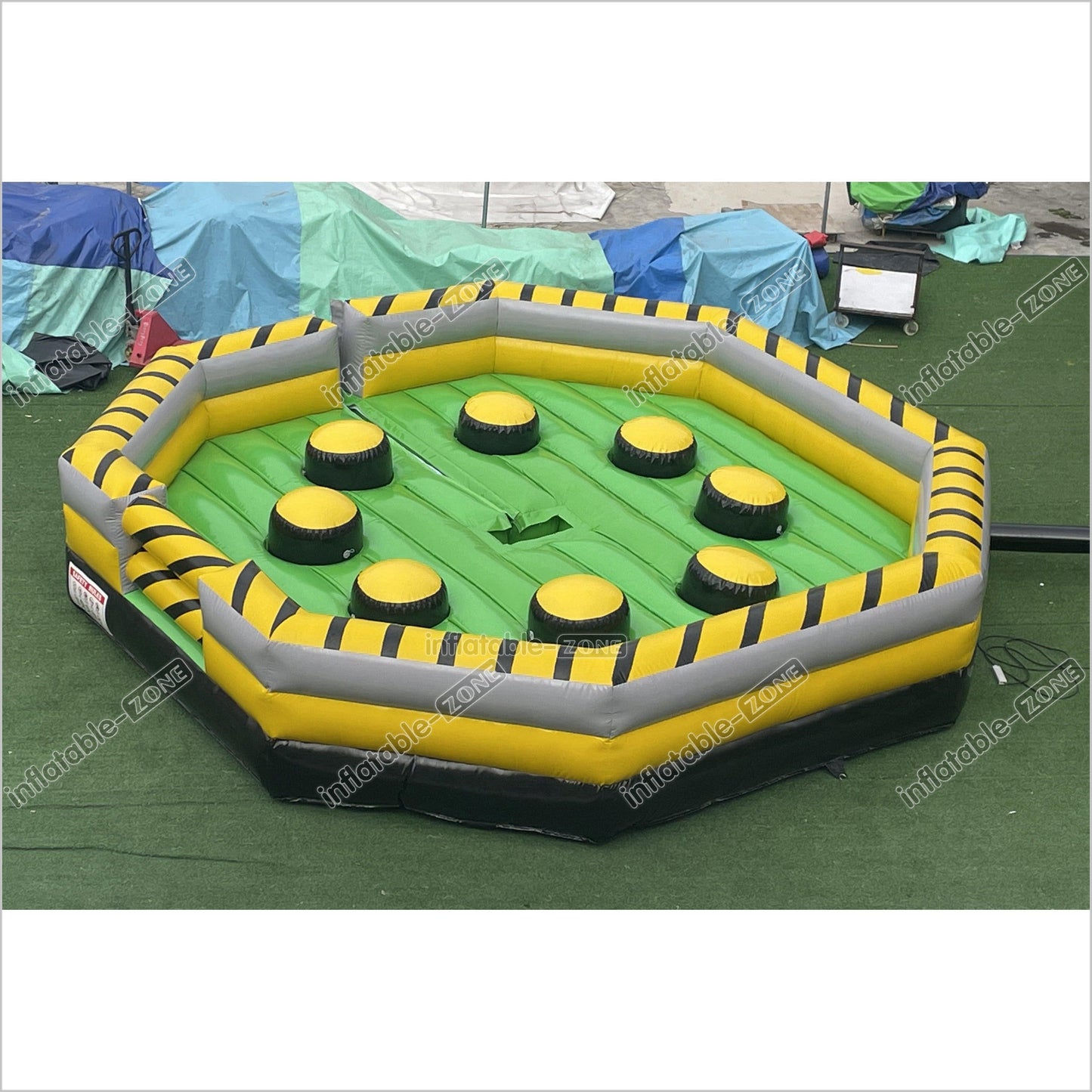 Outdoor Inflatable Meltdown Machine Inflatable Wipeout Eliminator Mechanical Rodeo Game With Inflatable Mattress - Inflatable-Zone