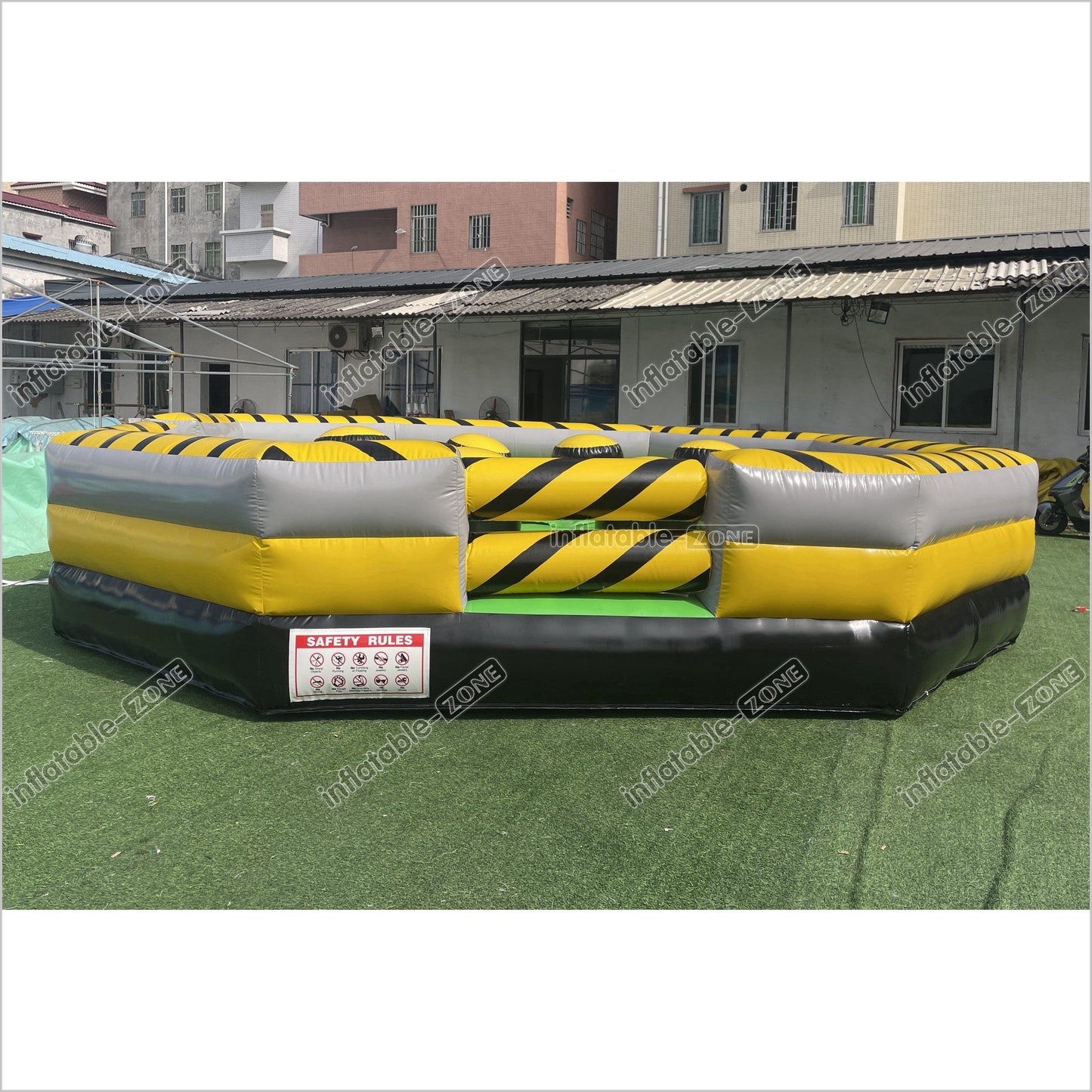 Outdoor Inflatable Meltdown Machine Inflatable Wipeout Eliminator Mechanical Rodeo Game With Inflatable Mattress - Inflatable-Zone