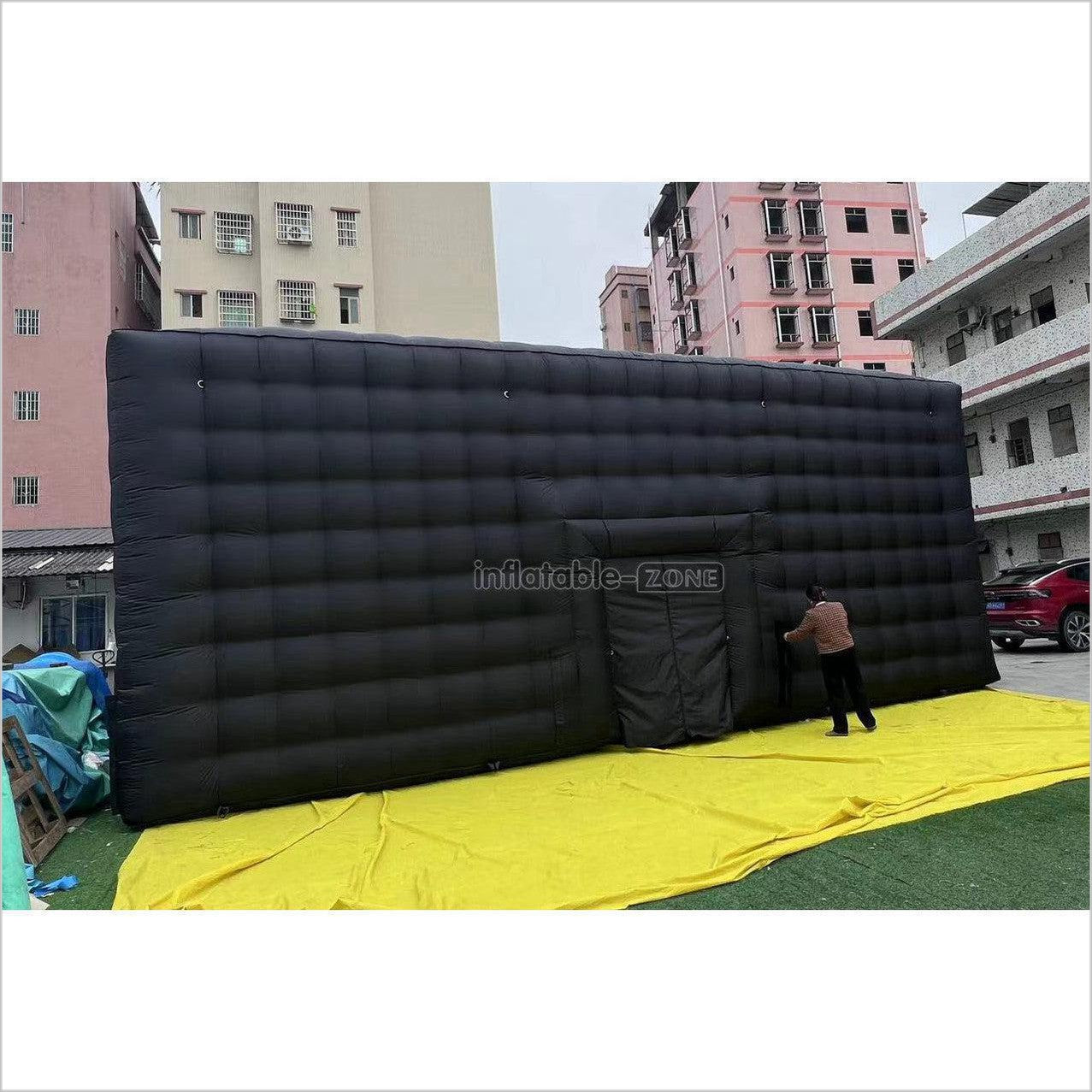 Large Black Inflatable Nightclub Portable Blow Up Club Mobile Inflatable Party Tent - Inflatable-Zone