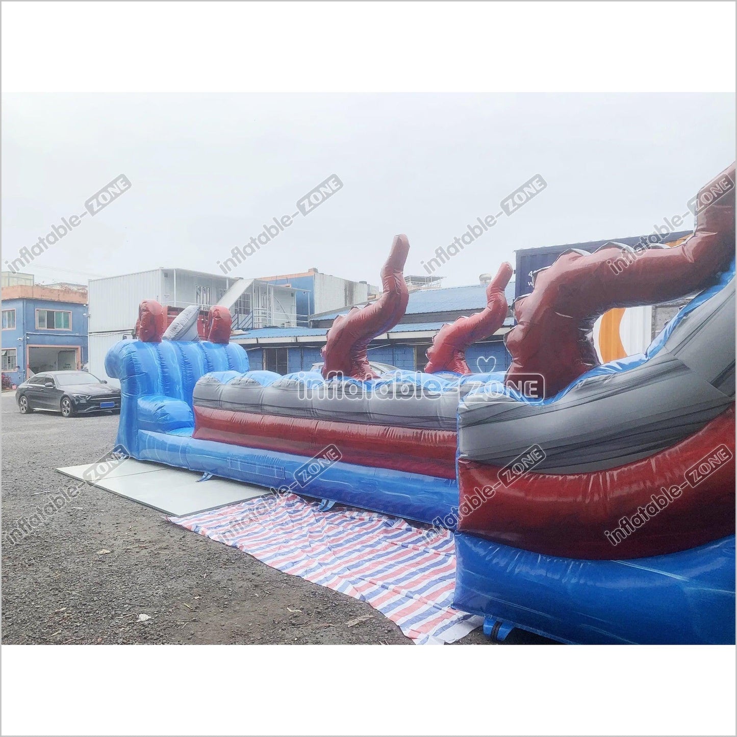 Ocean Theme Large Inflatable Waterslide With Splash Pool Blow Up Slip And Slide For Kids And Adults - Inflatable-Zone