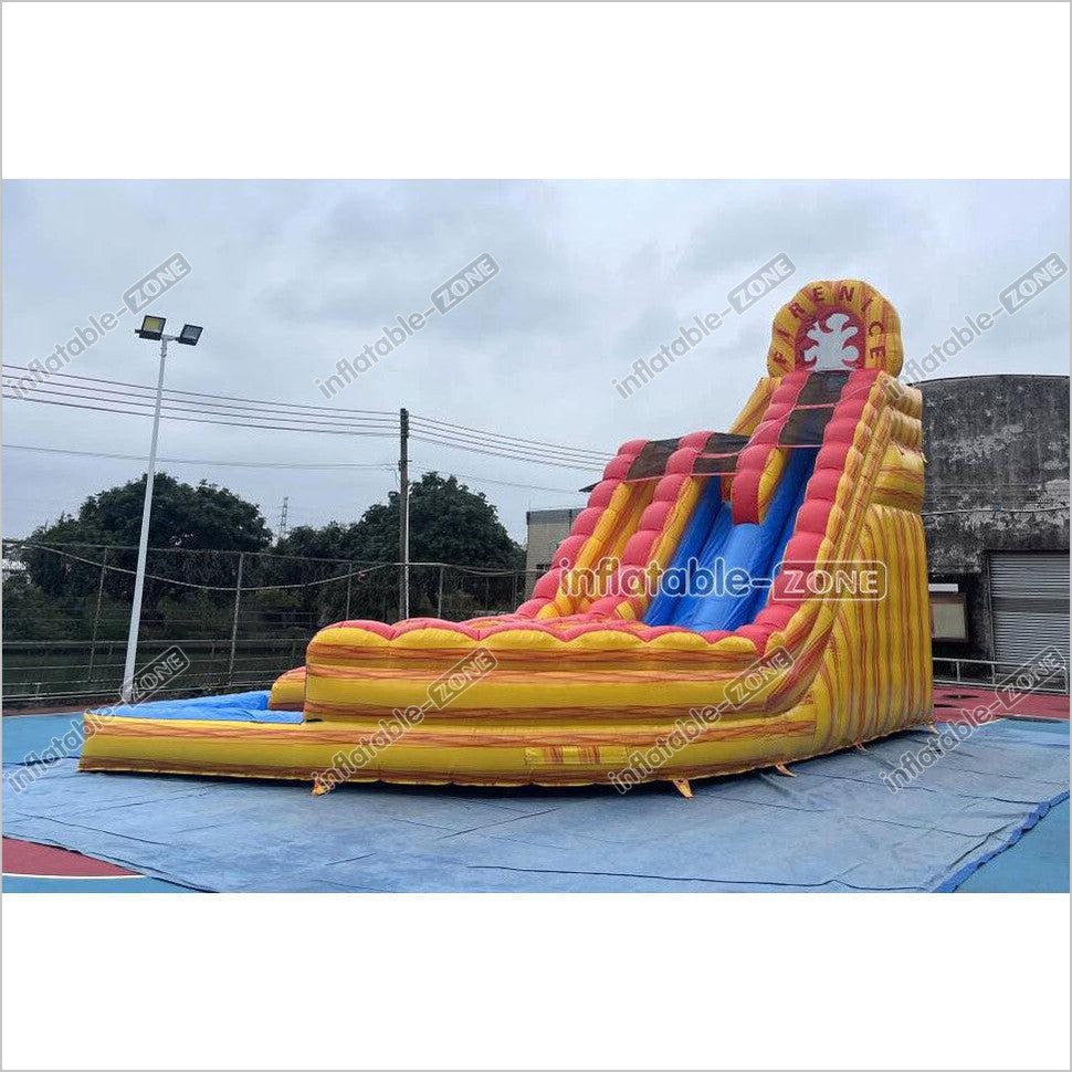 Commercial Large Water Slide Inflatable Pool Playground Dual Lane Curved Inflatable Water Slide - Inflatable-Zone