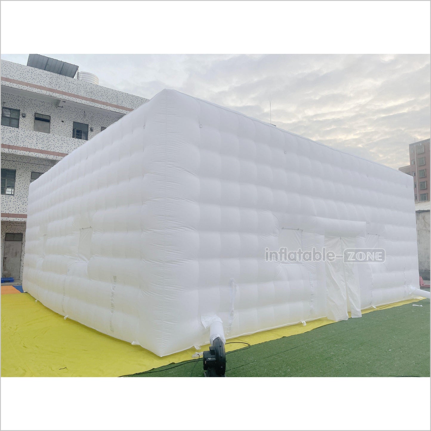 Commercial Large White Inflatable Nightclub Outdoor Inflatable Air Cube Tent For Wedding Party - Inflatable-Zone