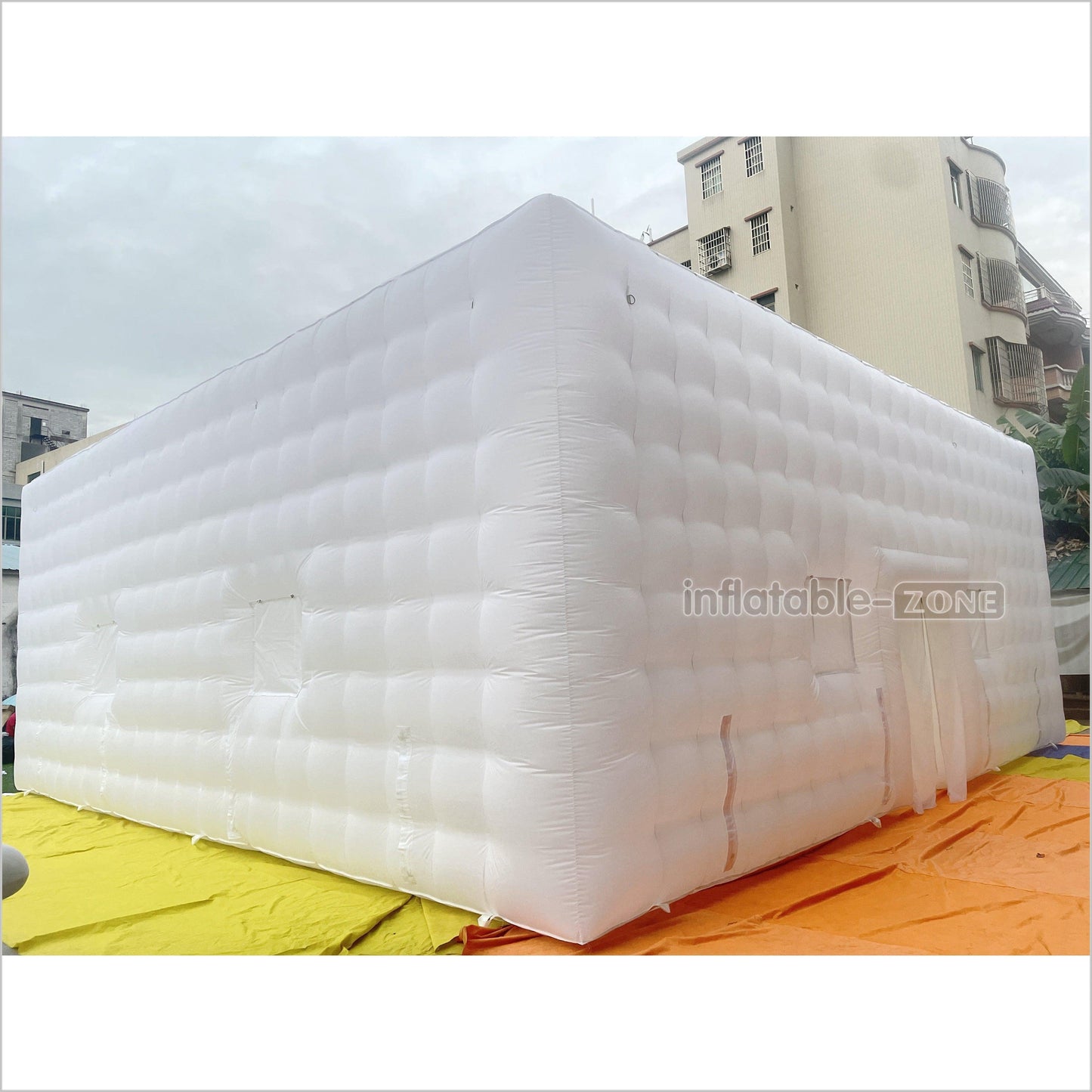 Commercial Large White Inflatable Nightclub Outdoor Inflatable Air Cube Tent For Wedding Party - Inflatable-Zone