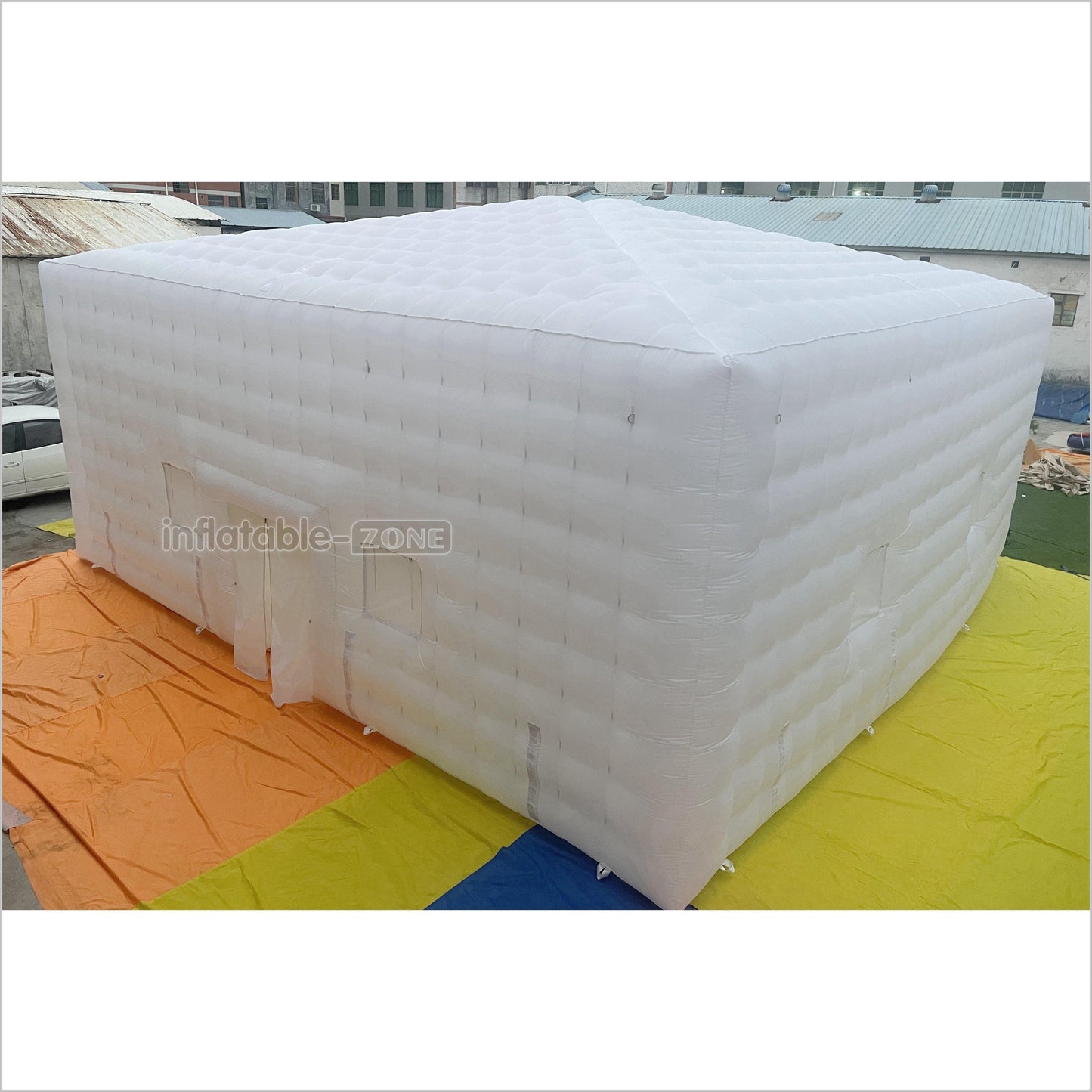 Commercial Large White Inflatable Nightclub Outdoor Inflatable Air Cube Tent For Wedding Party - Inflatable-Zone
