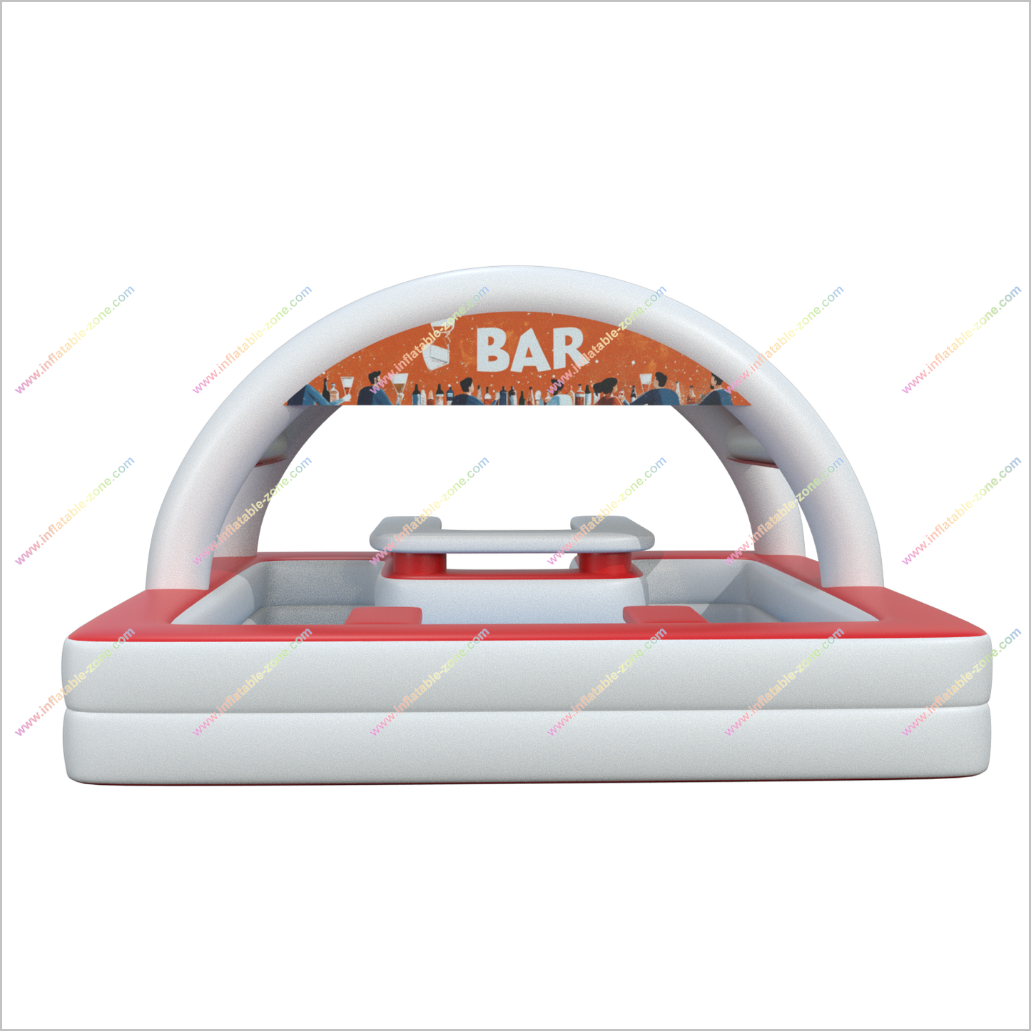 Luxury Water Inflatable Pool Bar Friends Gathering Pool Table With Bar Backyard Rental For Party
