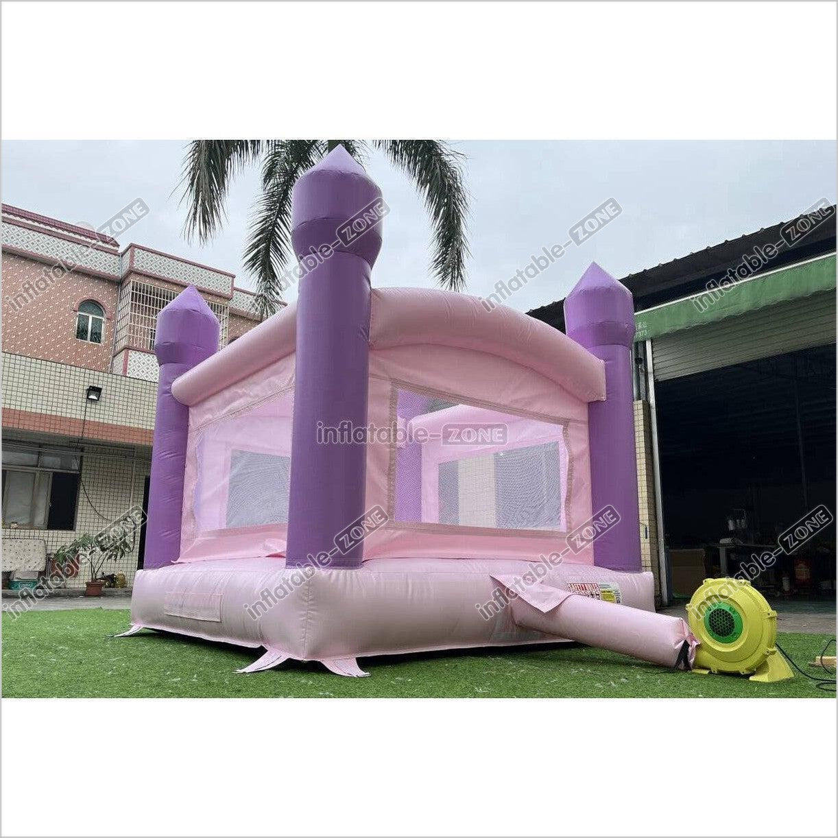 Mini Castle Bounce House Jumping Party Outdoor Best Inflatable Bouncer With Small Slide - Inflatable-Zone