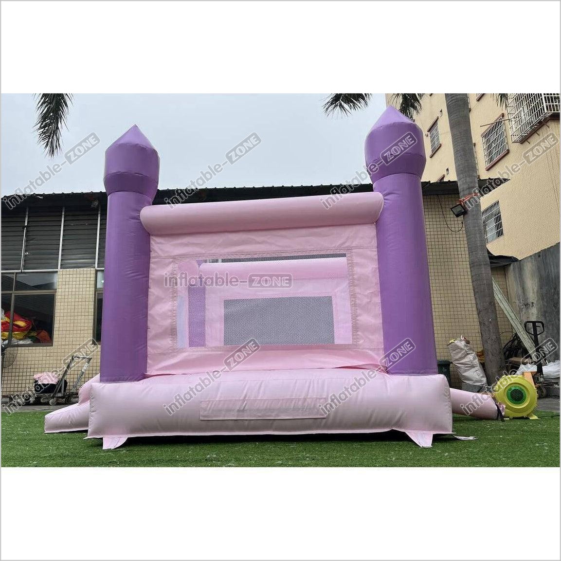 Mini Castle Bounce House Jumping Party Outdoor Best Inflatable Bouncer With Small Slide - Inflatable-Zone