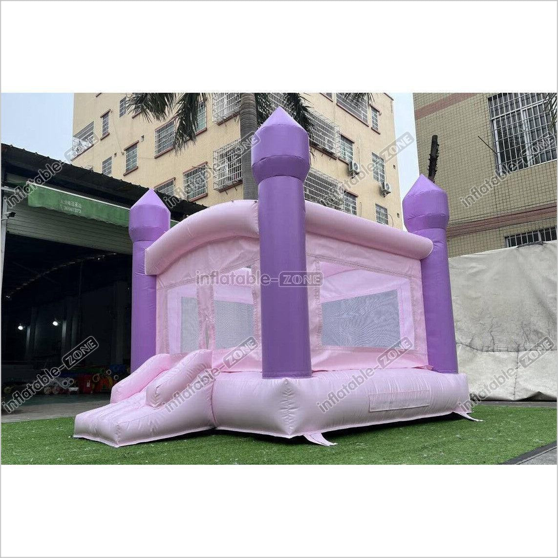 Mini Castle Bounce House Jumping Party Outdoor Best Inflatable Bouncer With Small Slide - Inflatable-Zone
