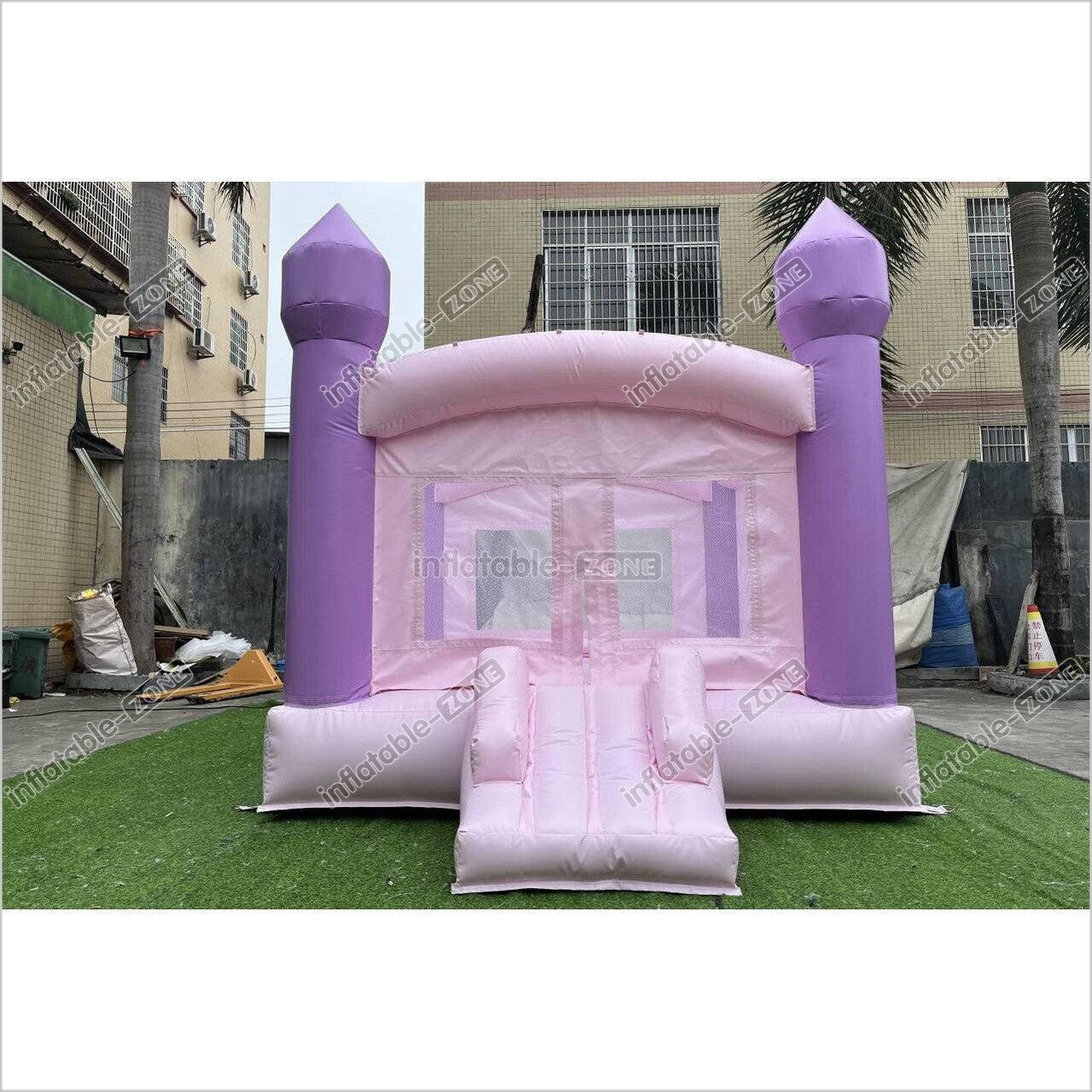 Mini Castle Bounce House Jumping Party Outdoor Best Inflatable Bouncer With Small Slide - Inflatable-Zone
