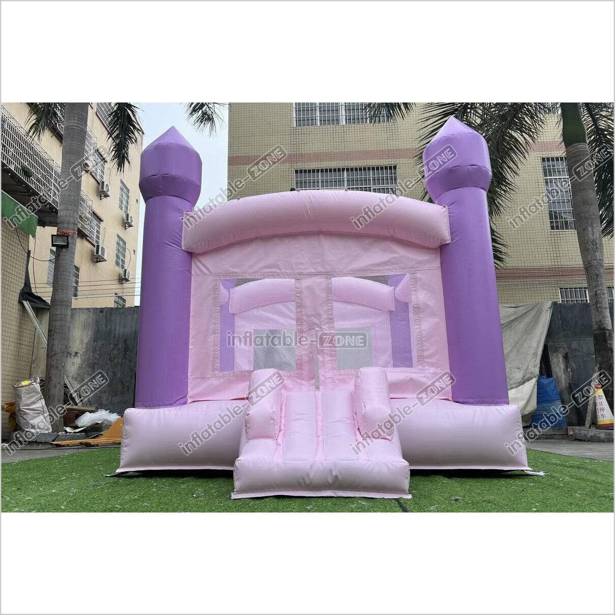 Mini Castle Bounce House Jumping Party Outdoor Best Inflatable Bouncer With Small Slide - Inflatable-Zone