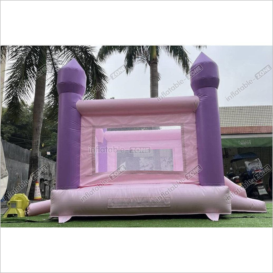 Mini Castle Bounce House Jumping Party Outdoor Best Inflatable Bouncer With Small Slide - Inflatable-Zone