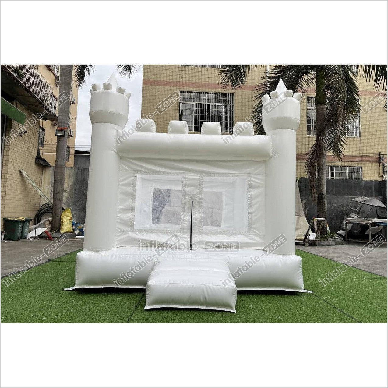Mini White Bouncy Castle Jumping Party Best Inflatable Bounce House For Kids Birthday - Inflatable-Zone