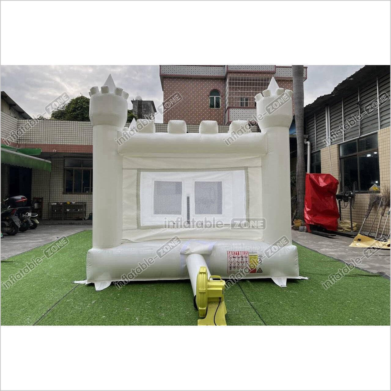 Mini White Bouncy Castle Jumping Party Best Inflatable Bounce House For Kids Birthday - Inflatable-Zone