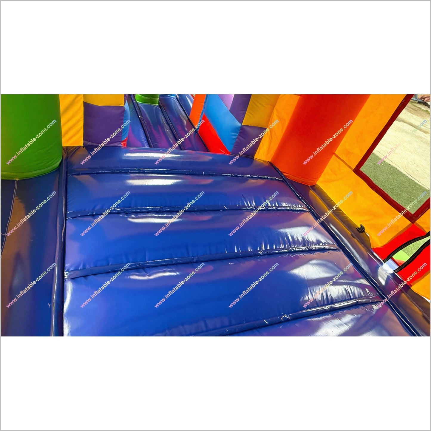 Best Colorful Obstacle Course Inflatable Bounce House Hot Air Balloon Decor Bouncy Obstacle Course Hire
