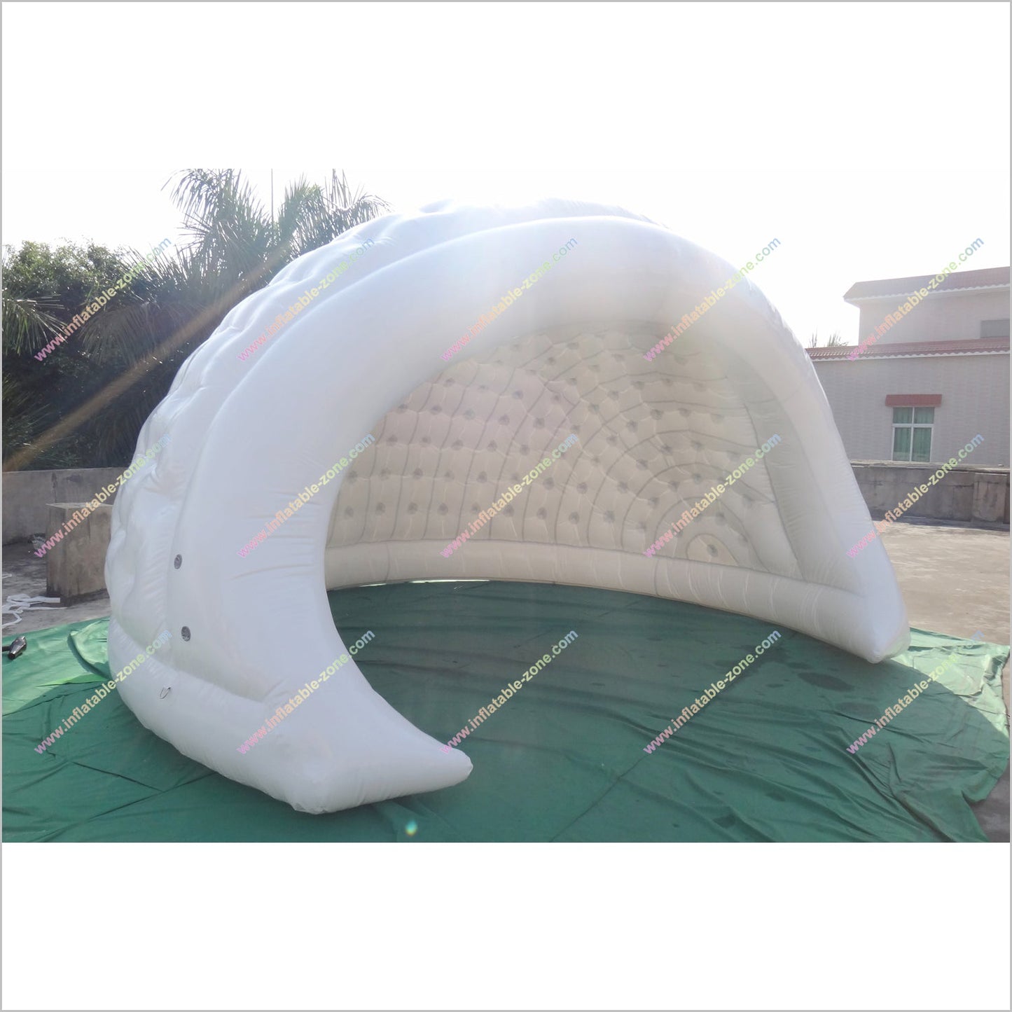 Outdoor Exhibition Inflatable Stage Cover White Party Tent Half Dome Inflatable Tent For Rent - Inflatable-Zone