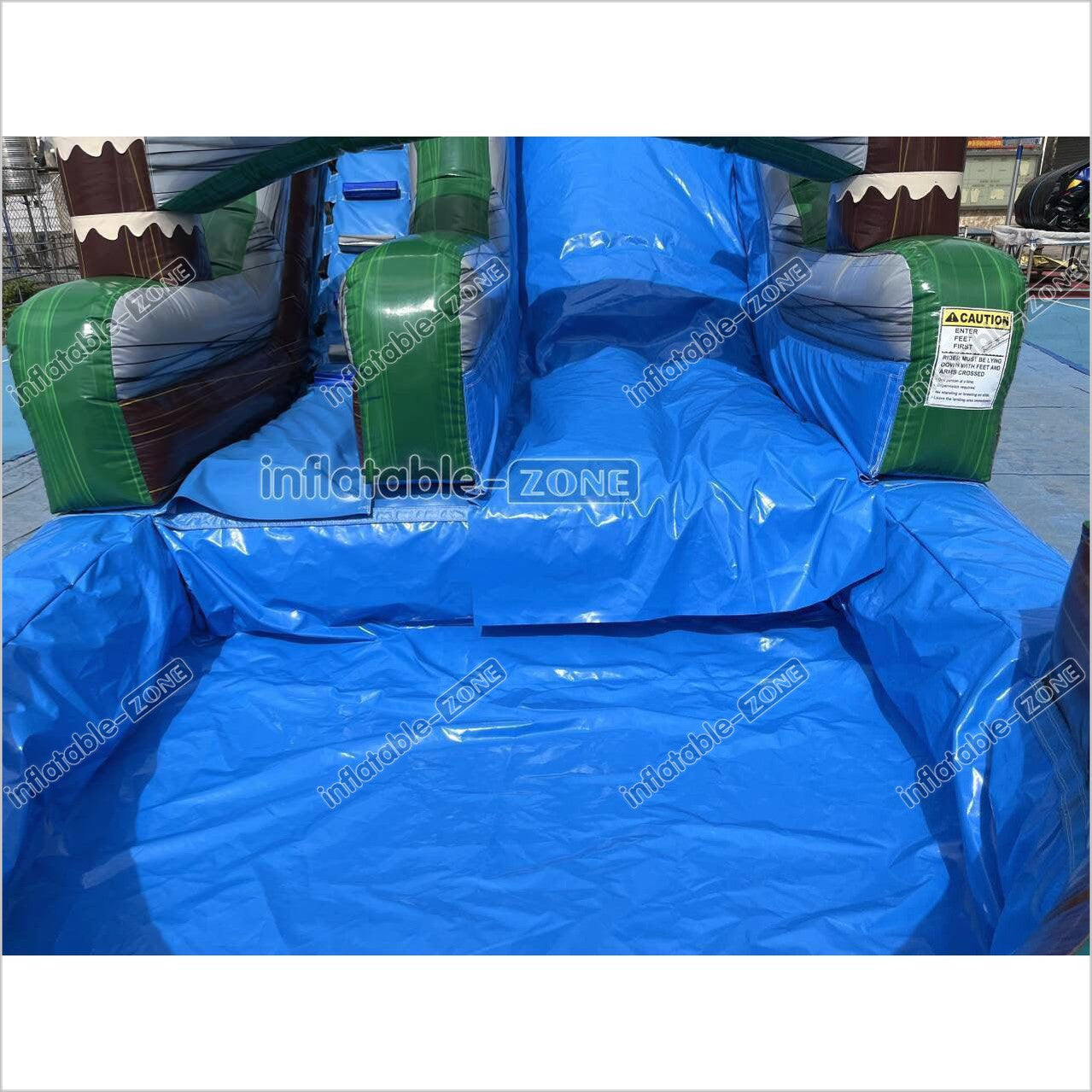 Outdoor Fun Water Slide Jumpers Near Me Emerald Crush Tsunami Inflatable Water Slide And Pool - Inflatable-Zone