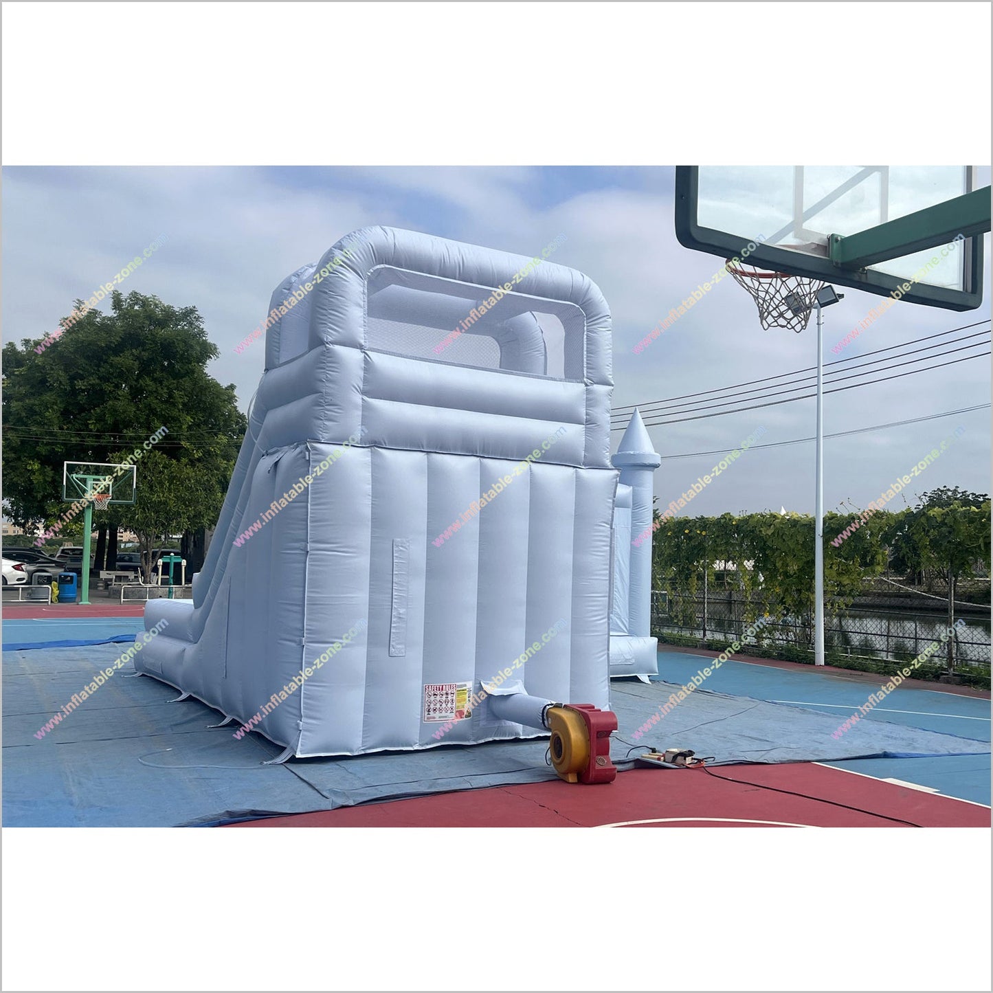 Outdoor Play Area Jumping Castle And Waterslide Combo Entertainment Inflatable Bouncy House With Slide - Inflatable-Zone