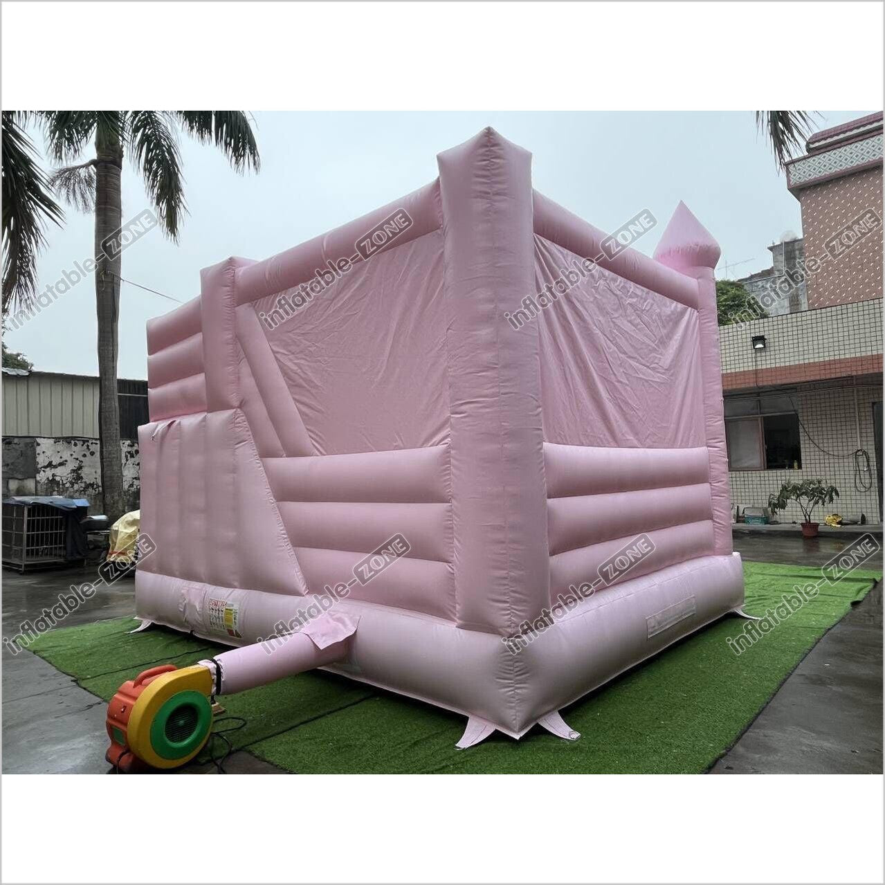Commercial Pink Bouncy Castle With Slide Combo Wedding Inflatable Jumper Bounce House Play Near Me - Inflatable-Zone