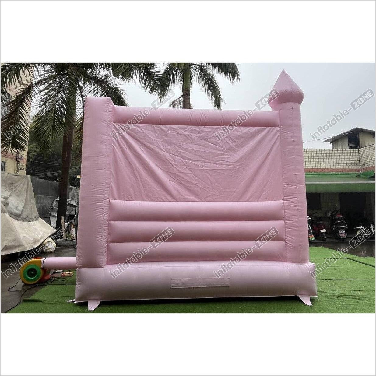 Commercial Pink Bouncy Castle With Slide Combo Wedding Inflatable Jumper Bounce House Play Near Me - Inflatable-Zone